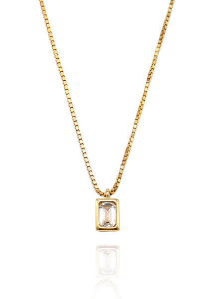 [유니제이] Lucente Silver Necklace In404 [Gold]
