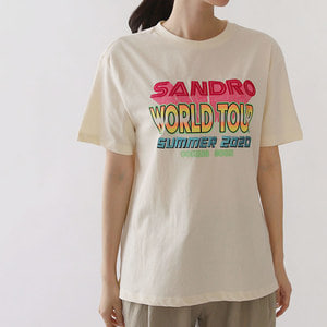 산드로 자수 티셔츠